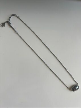 Kendra Scott Hematite and Gunmetal Elisa Necklace